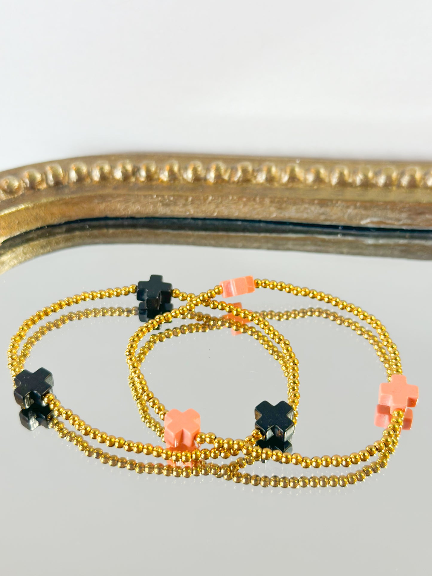 Beaded Cross Bracelet