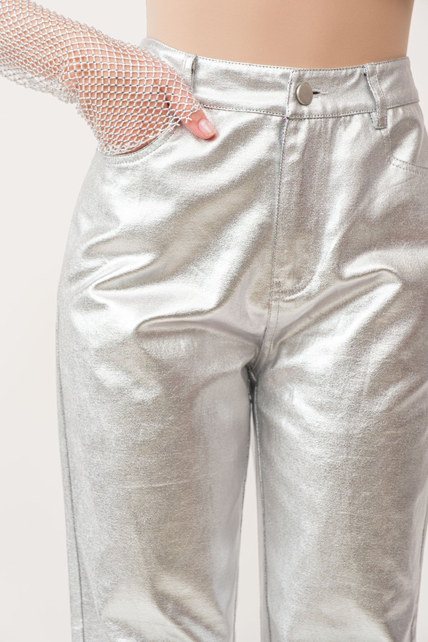 Mirror Ball Metallic Pants