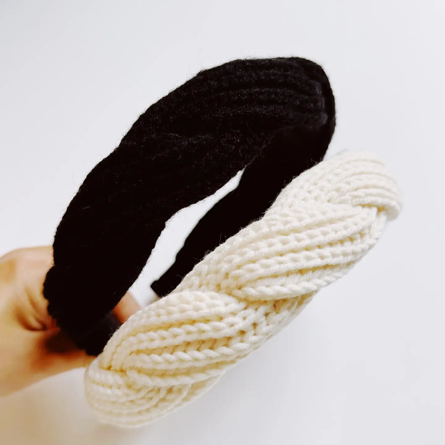 Cream Knitted Headband