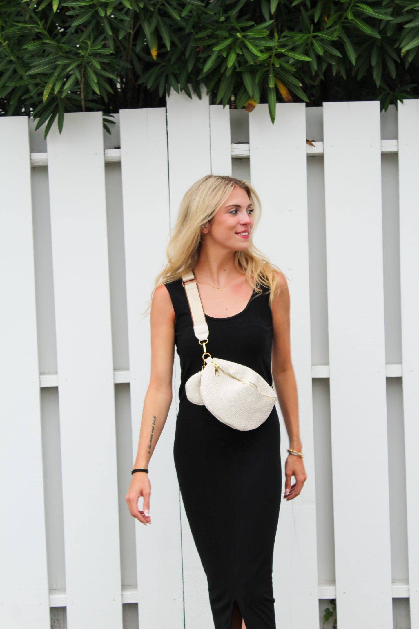 Black Reversible Midi Dress