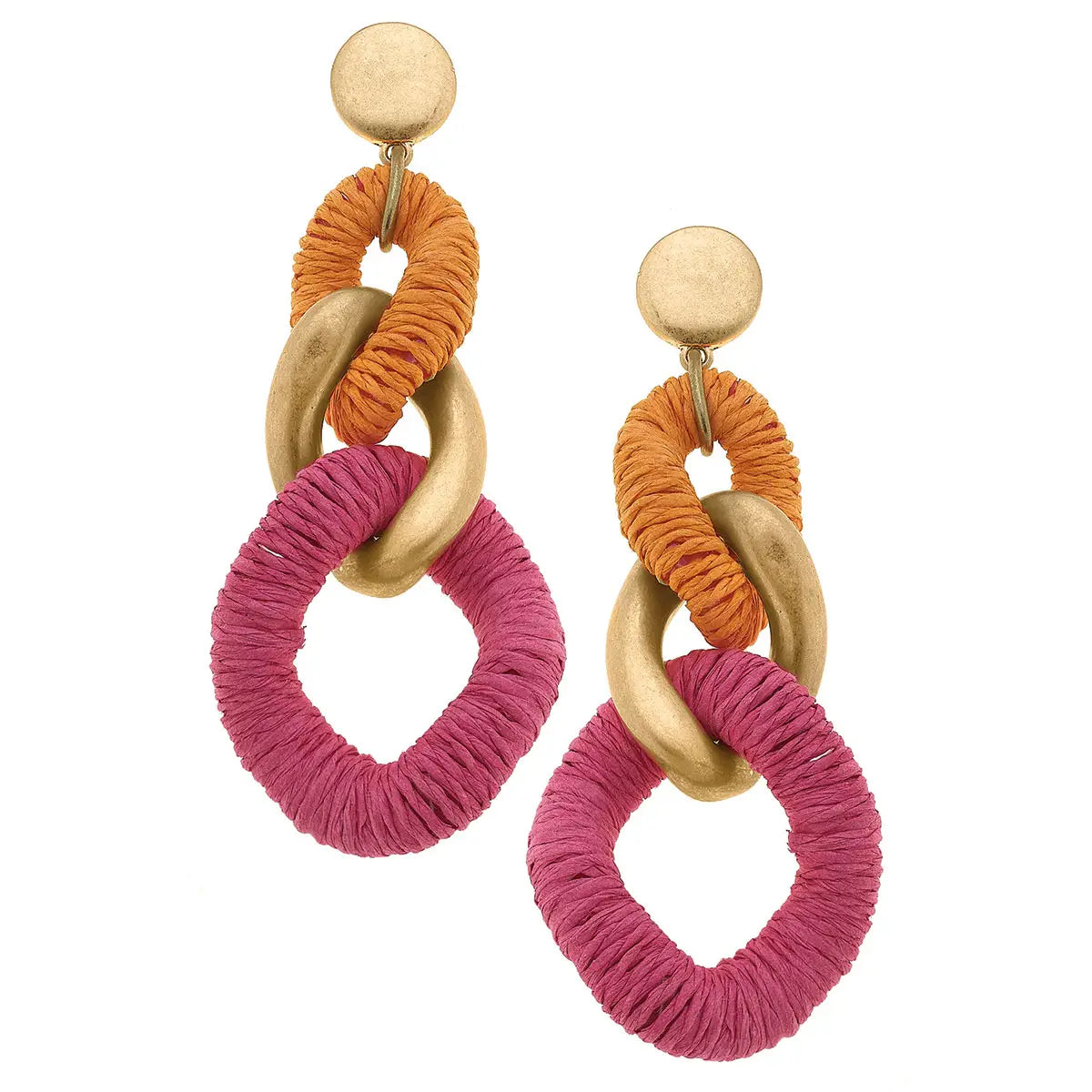 Raffia Statement Earrings