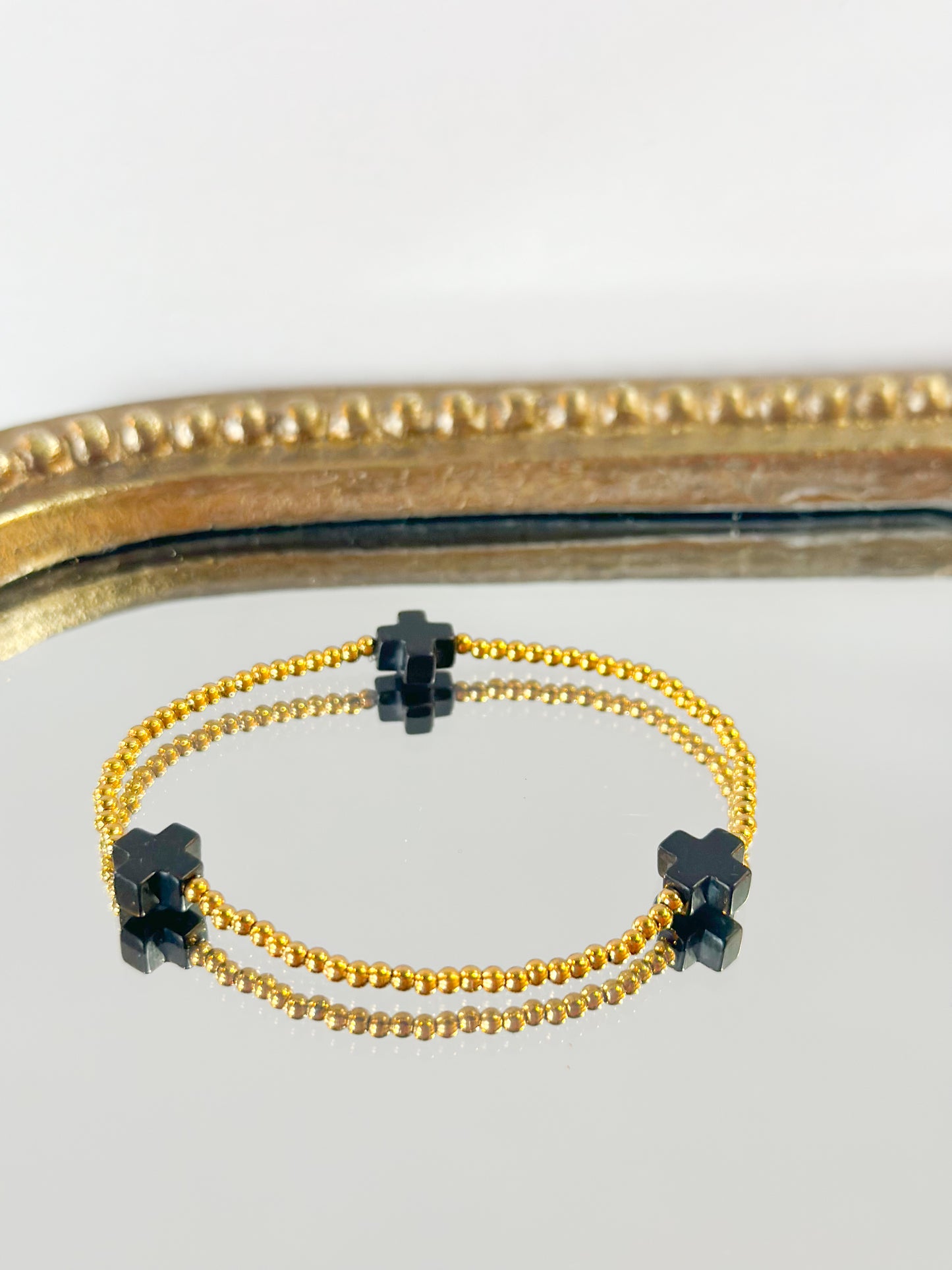 Beaded Cross Bracelet