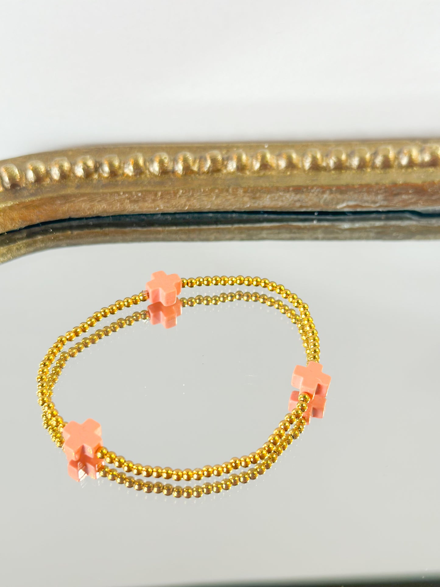 Beaded Cross Bracelet