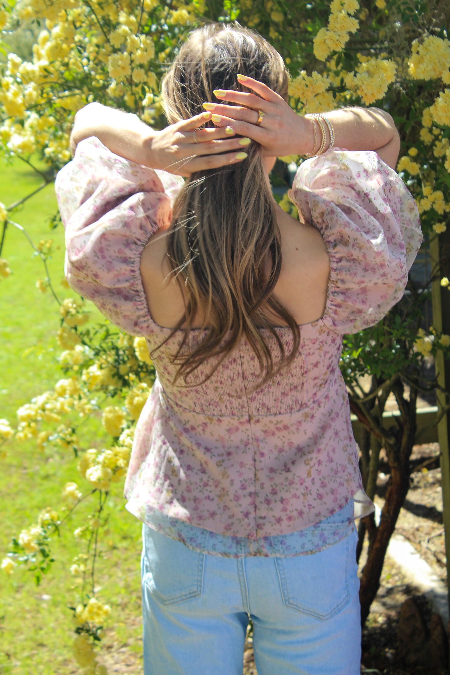 Dusted Blush Floral Top
