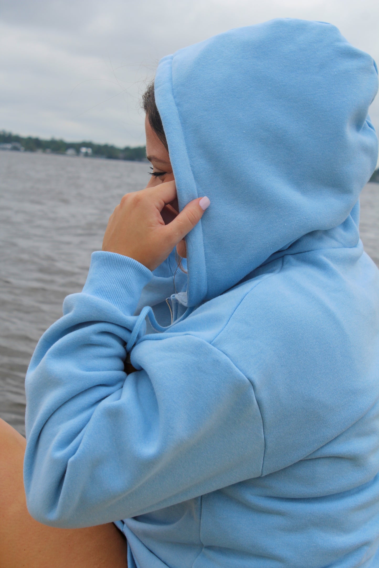 Retro Blue Zip Up