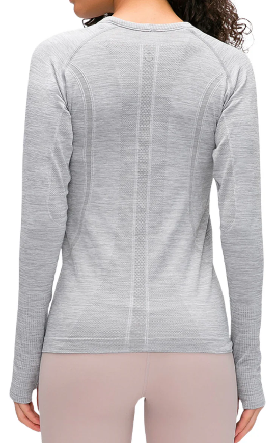 Heathered Fitted Long Sleeve