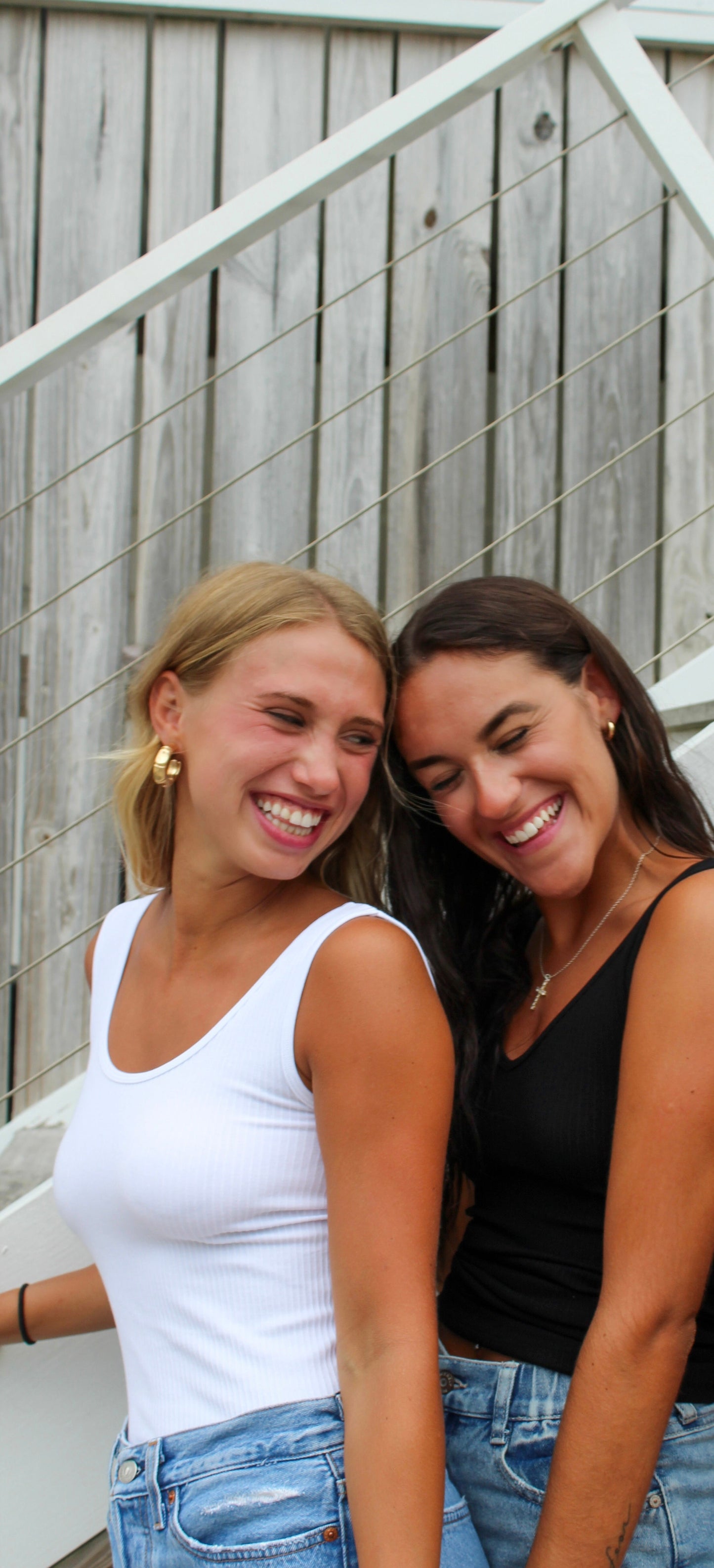 Black Ribbed Reversible Tank