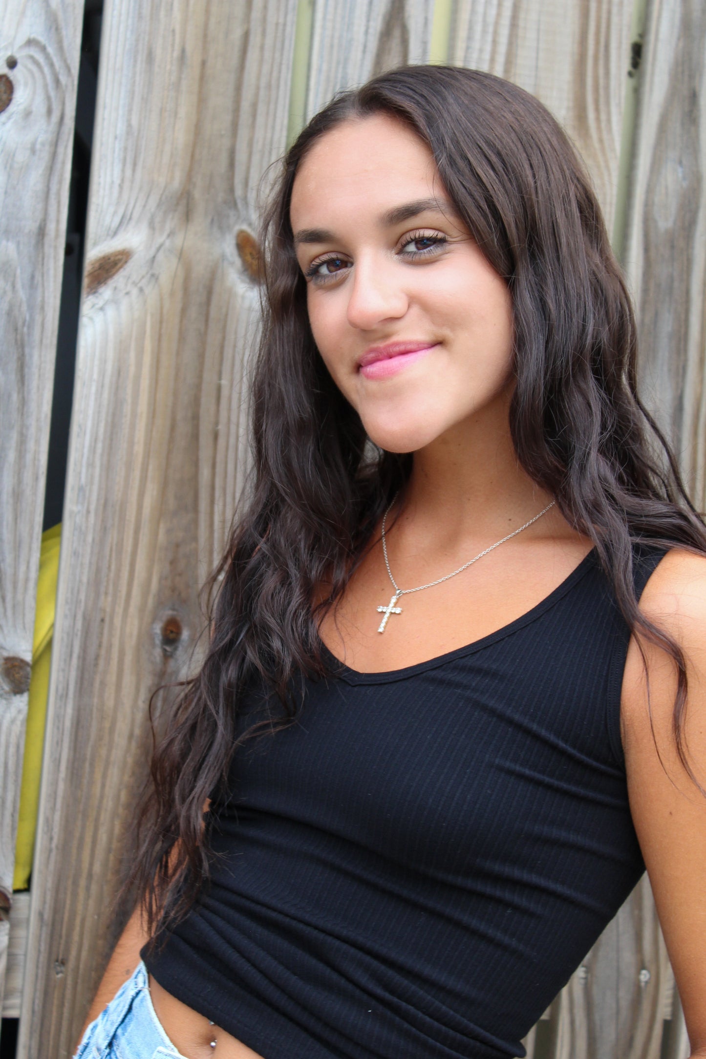 Black Ribbed Reversible Tank