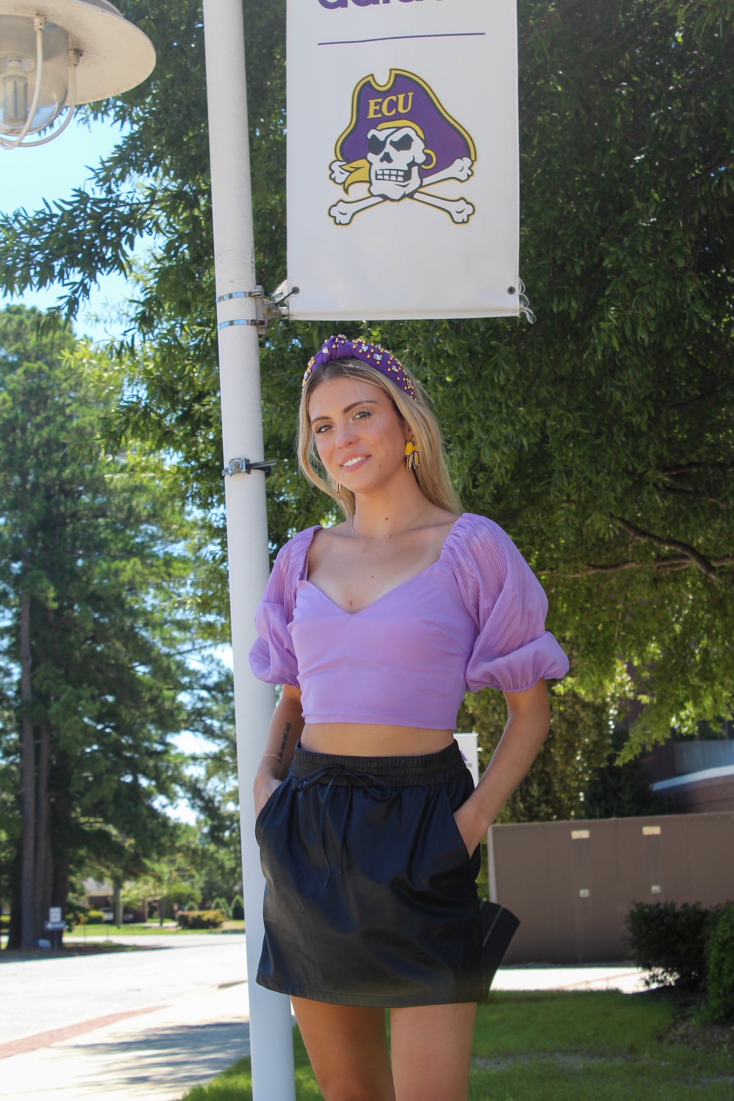 Lavender Balloon Top