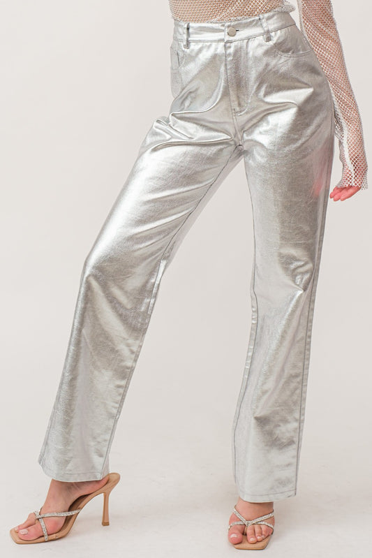 Mirror Ball Metallic Pants