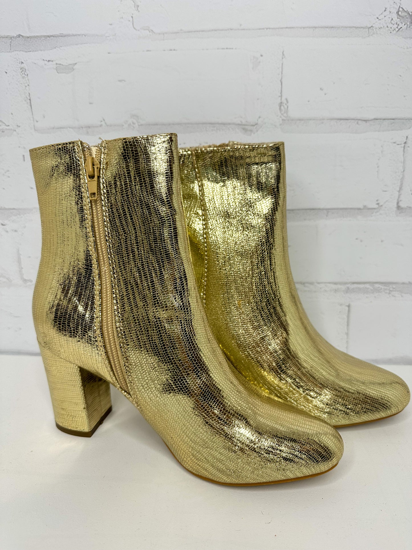 Golden Glitz Bootie