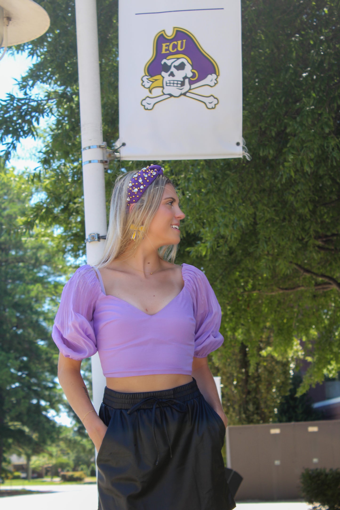 Lavender Balloon Top