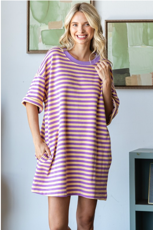 Striped T-Shirt Dress