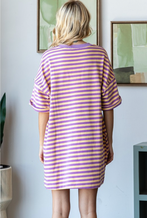 Striped T-Shirt Dress