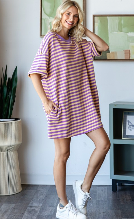 Striped T-Shirt Dress